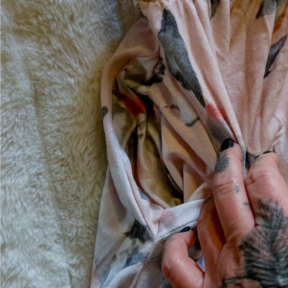 Sweet Lovely Floral Maxi Skirt in Soft Pink - Picture 2 of 7